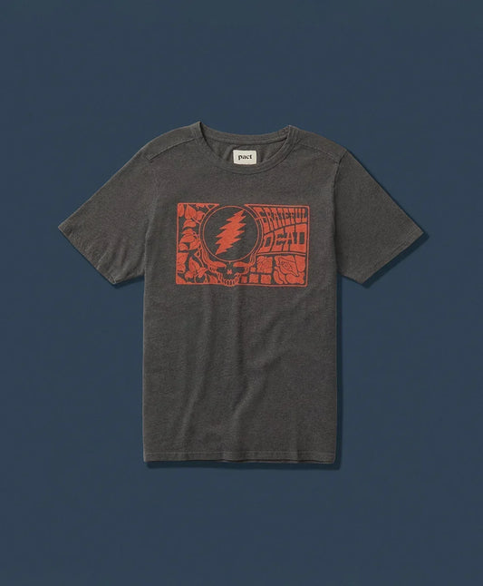 grateful dead x pact graphic tee
