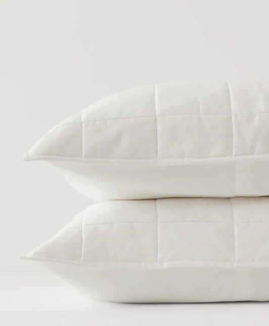 organic quilted sham 2-pack