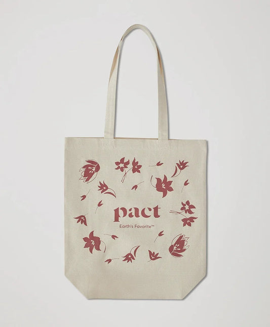 pact floral canvas tote