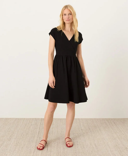 clearance fit & flare crossover dress