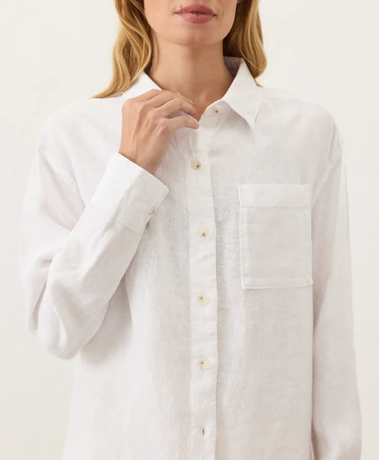 clearance linen relaxed shirt